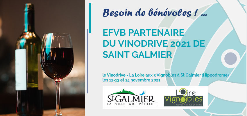 EFVB partenaire du Vinodrive de St-Galmier 2021 : Besoin de bénévoles !